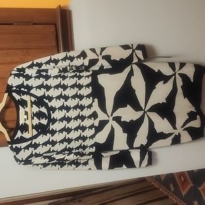 Houndstooth sweaterdress sweater dress large L NWT